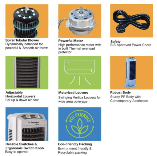 Premier Tower Fan Breeze – 180 Watts - Image 2